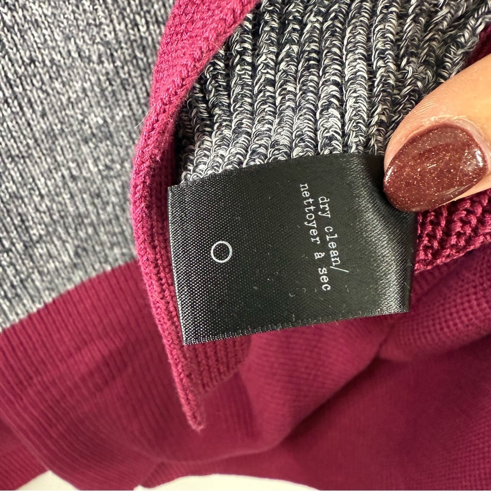 Rag & Bone Jenna Pullover Oversized Colorblock Cotton Tunic Sweater, size S - Picture 8 of 9